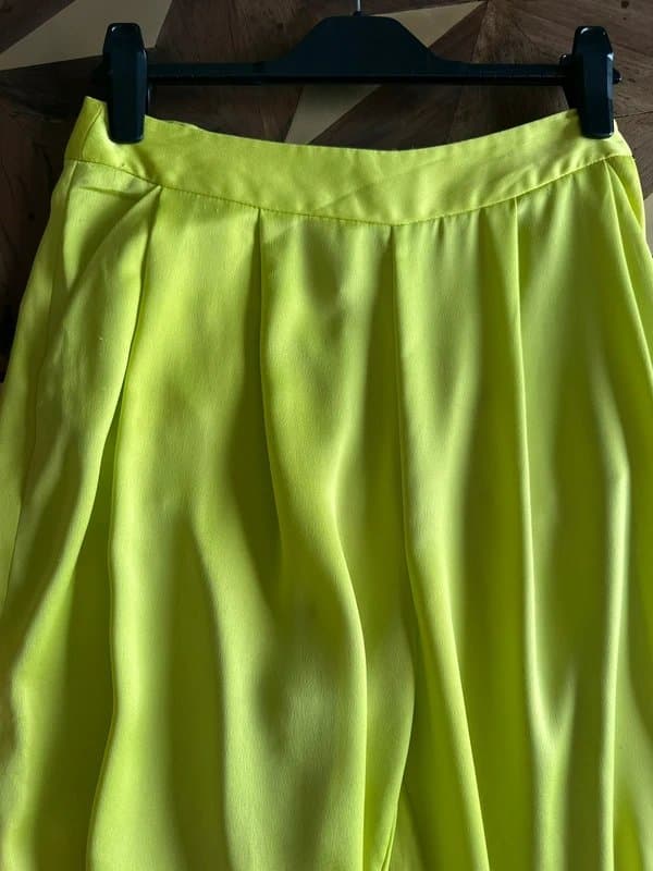 ASOS ASOS Lime Green light fabric silky trousers with splits