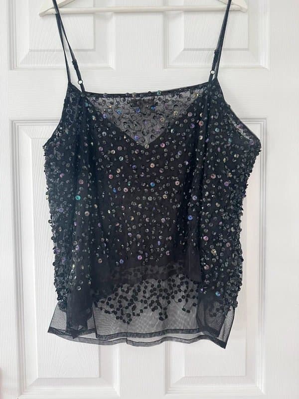 ASOS Black sequin top