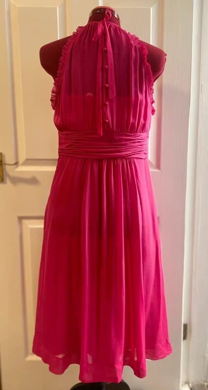 Monsoon Pink Silk Summer Cocktail Dress