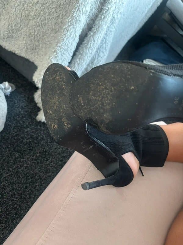 Topshop Black Knit Sock Boot Stilettos