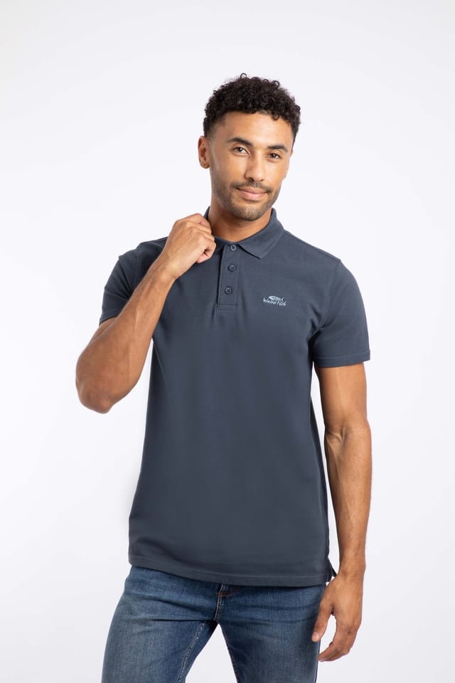 Weird Fish Weird Fish Men's Miles Pique Polo Shirt in Navy - 3