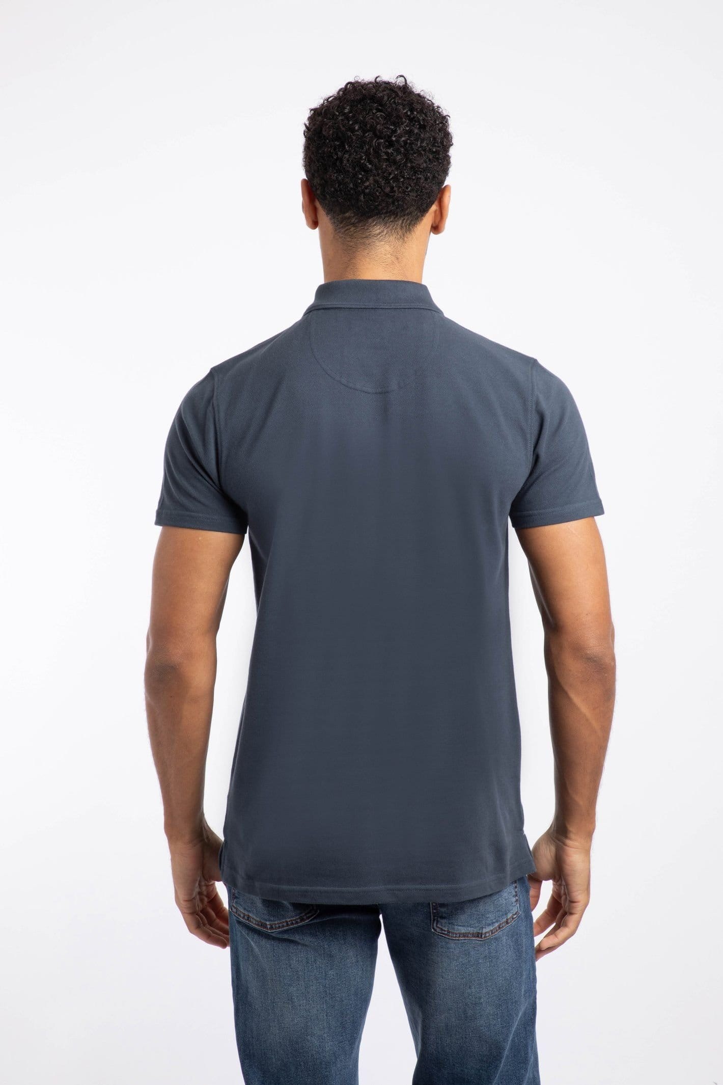 Weird Fish Weird Fish Men's Miles Pique Polo Shirt in Navy - 4