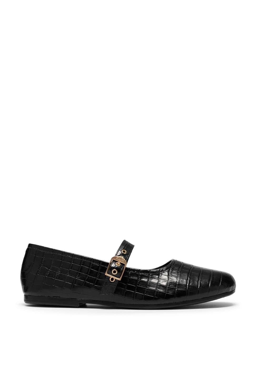 Clarks Clarks Women's Livia Jane Shoes Black Croc Effect