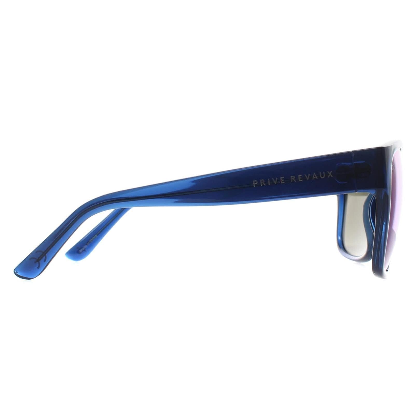 Prive Revaux Prive Revaux Men's Rectangle Blue Blue Mirror Rover - 4