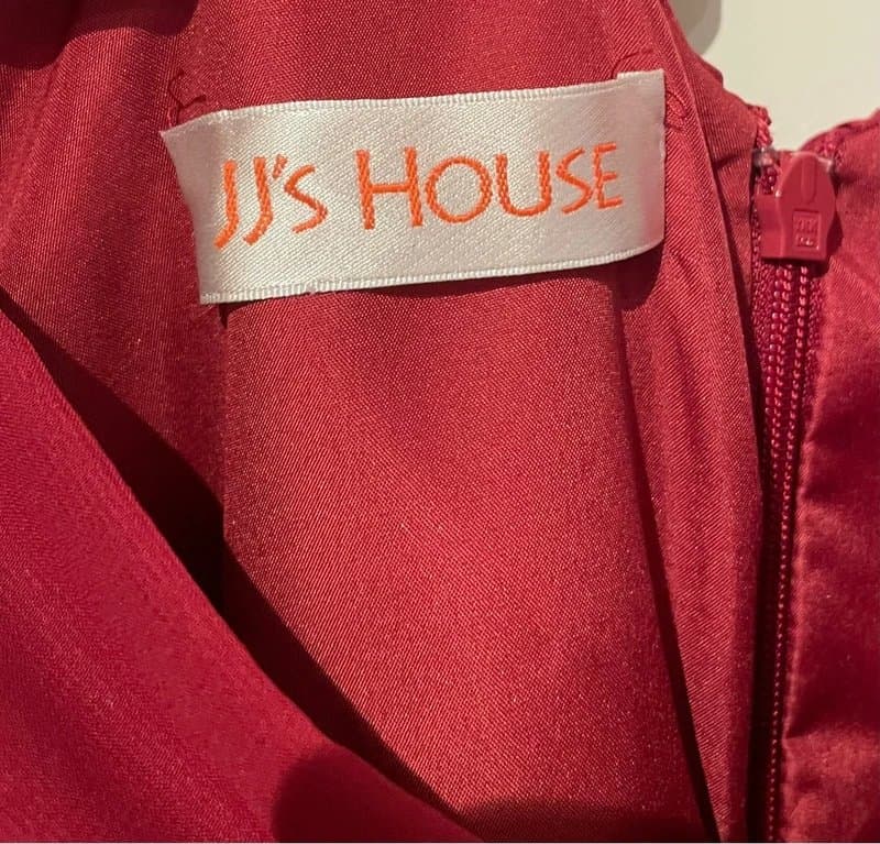 JJs House Red burgundy dress