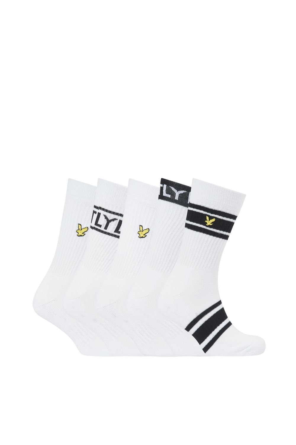 Lyle & Scott Lyle & Scott Men's Montrose 5 Pack Sports Socks White