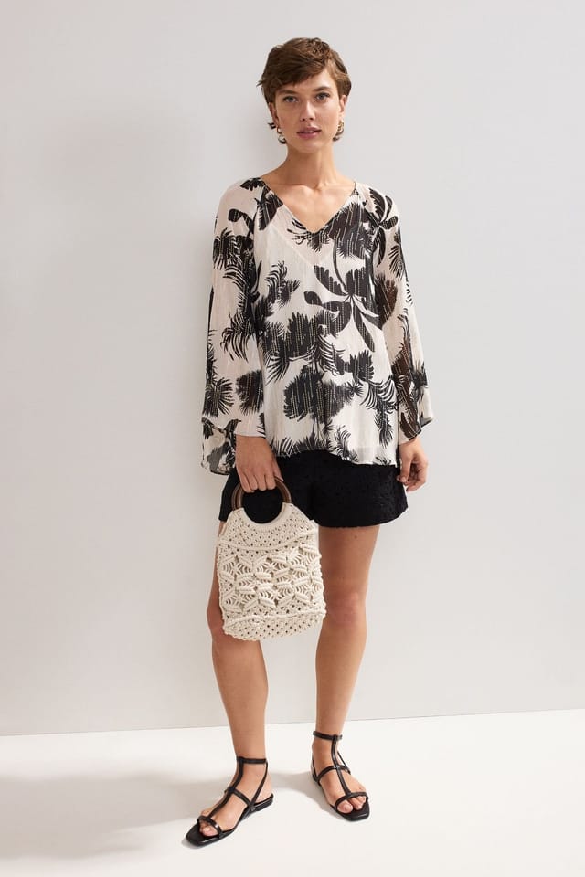 Phase Eight Phase Eight Women's Simi Fil Coupe Printed Blouse - 3