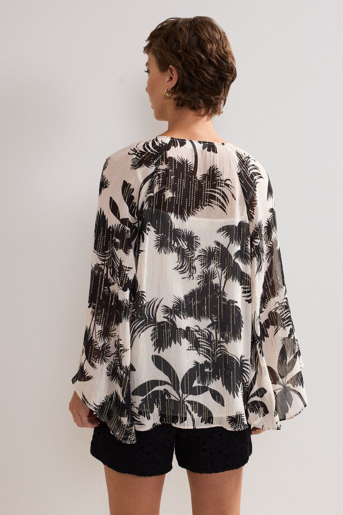 Phase Eight Phase Eight Women's Simi Fil Coupe Printed Blouse - 4