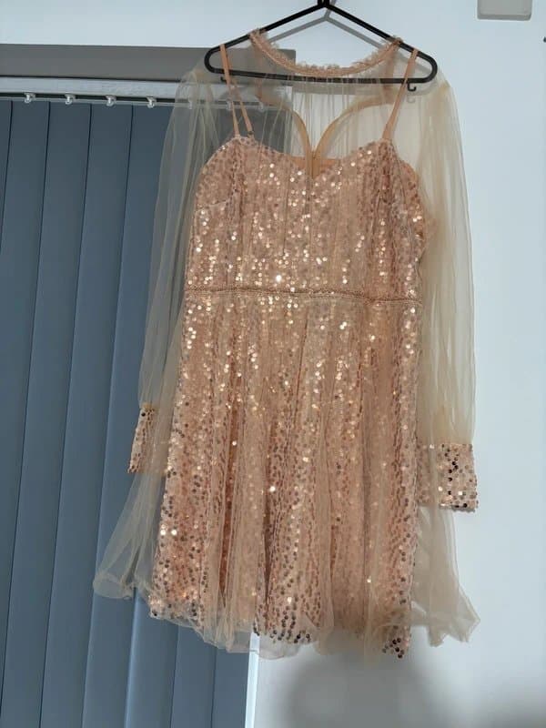 ASOS ASOS champagne/rose gold dress