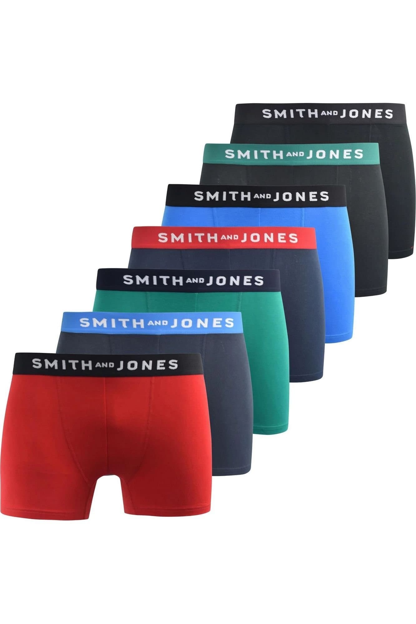 Smith & Jones Smith & Jones Men's Kesden Boxer Shorts (Pack of 7)