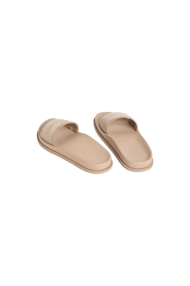 Calvin Klein Calvin Klein Women's City Sandal Mule Webbing Nomad in Tan - 3