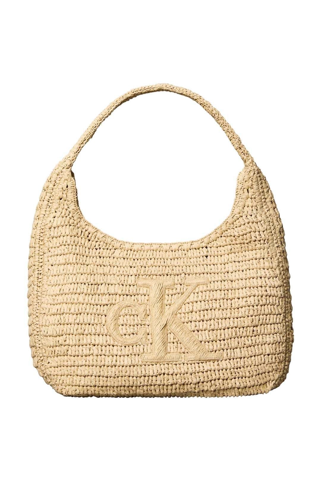 Calvin Klein Calvin Klein Women's Bold Raffia Lg Shoulder Bag Natural Raffia - 1