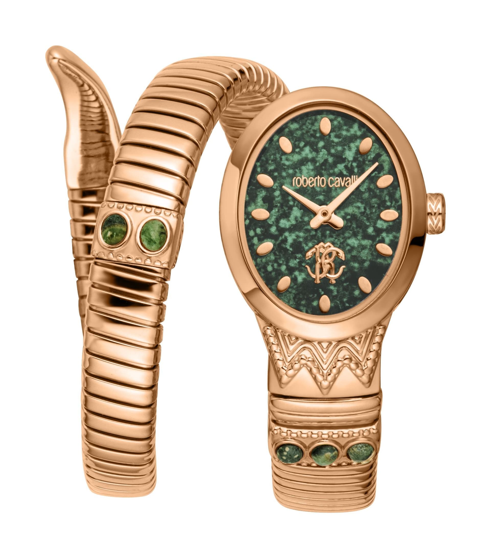 Roberto Cavalli Roberto Cavalli Women's Snake Stainless Steel Rose Gold Snake watch