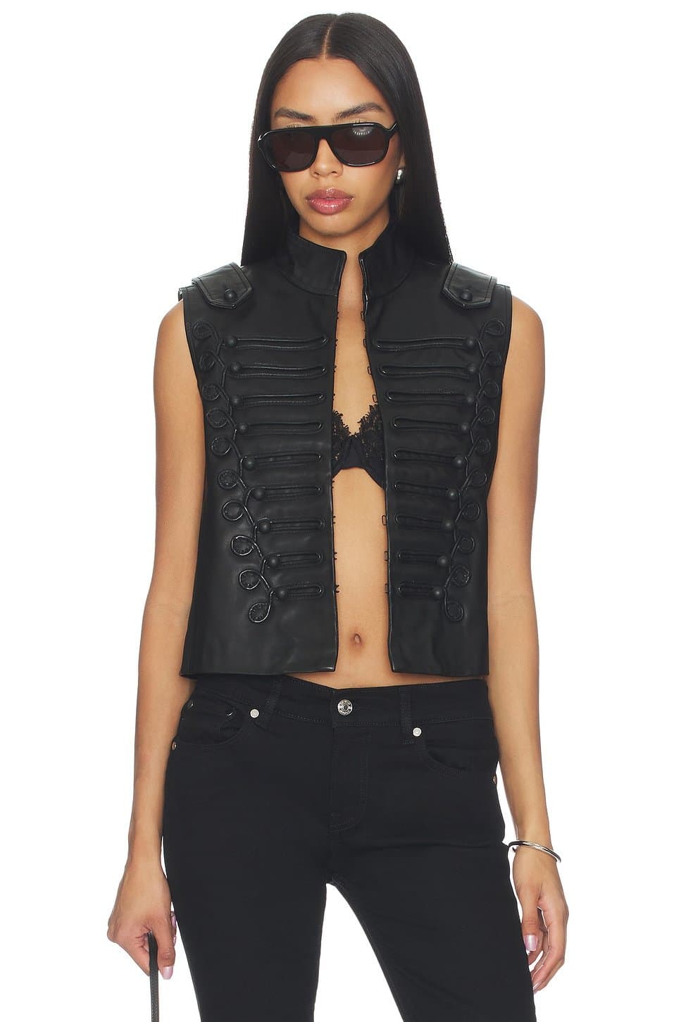 revolve Rummy Leather Gilet