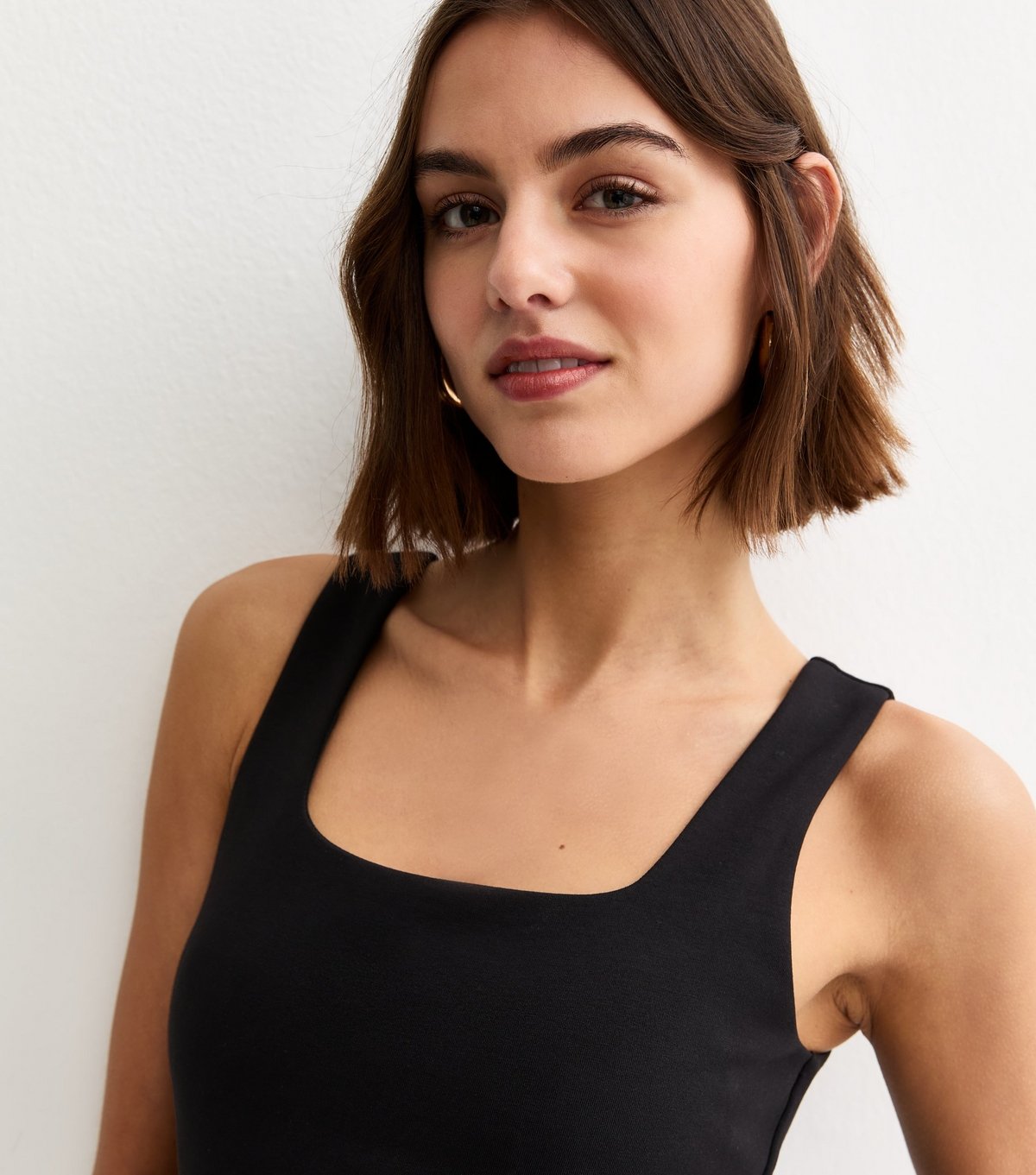 New Look Women's Black 2in1 A-line Semi Sheer Skirt Midi Dress New Look - 3