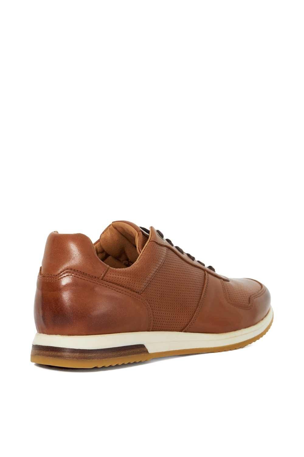 Dune London Dune London Men's Wide Fit 'Trilogy' Leather in Brown - 3