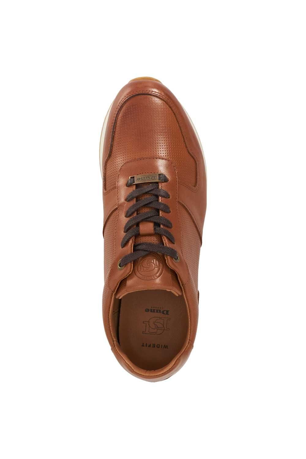 Dune London Dune London Men's Wide Fit 'Trilogy' Leather in Brown - 4