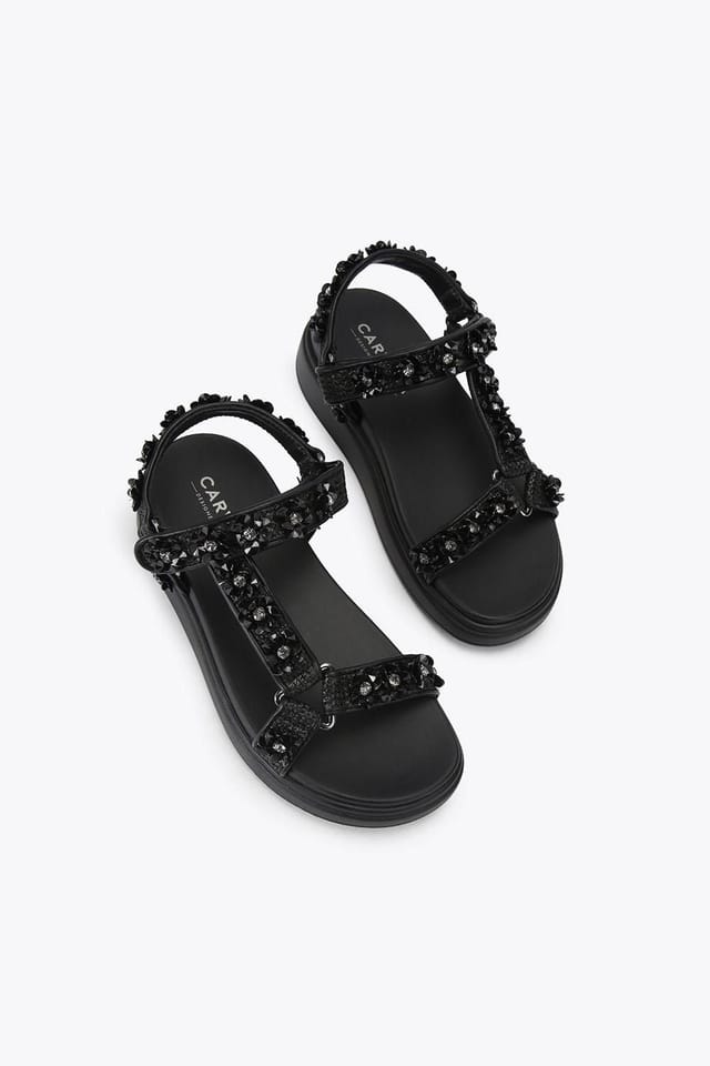 Carvela Carvela Women's 'Novara Flatform Sandal' Sandals in Black - 2