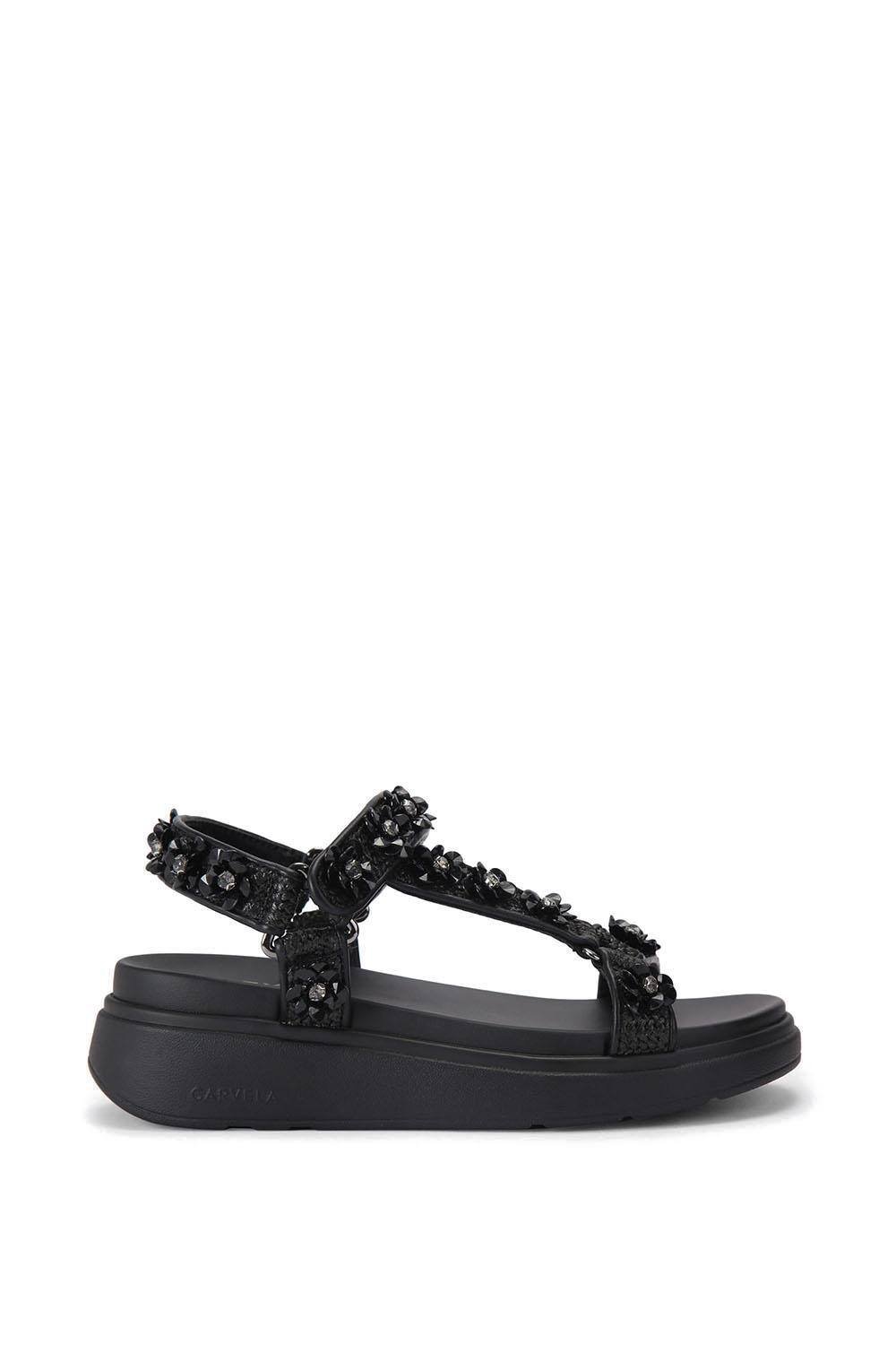 Carvela Carvela Women's 'Novara Flatform Sandal' Sandals in Black - 3
