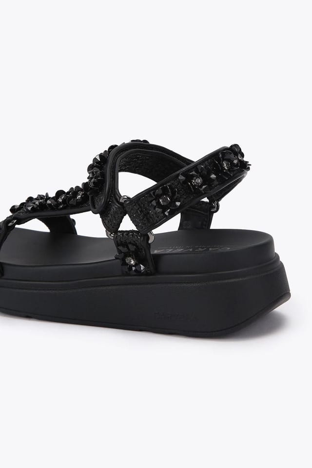 Carvela Carvela Women's 'Novara Flatform Sandal' Sandals in Black - 3