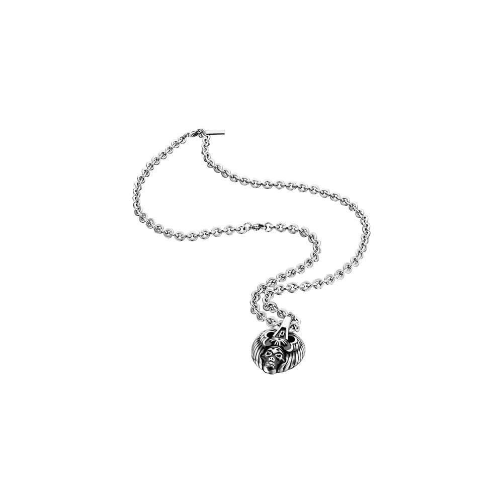 Police Police Men's Silver Antique Mask Necklace