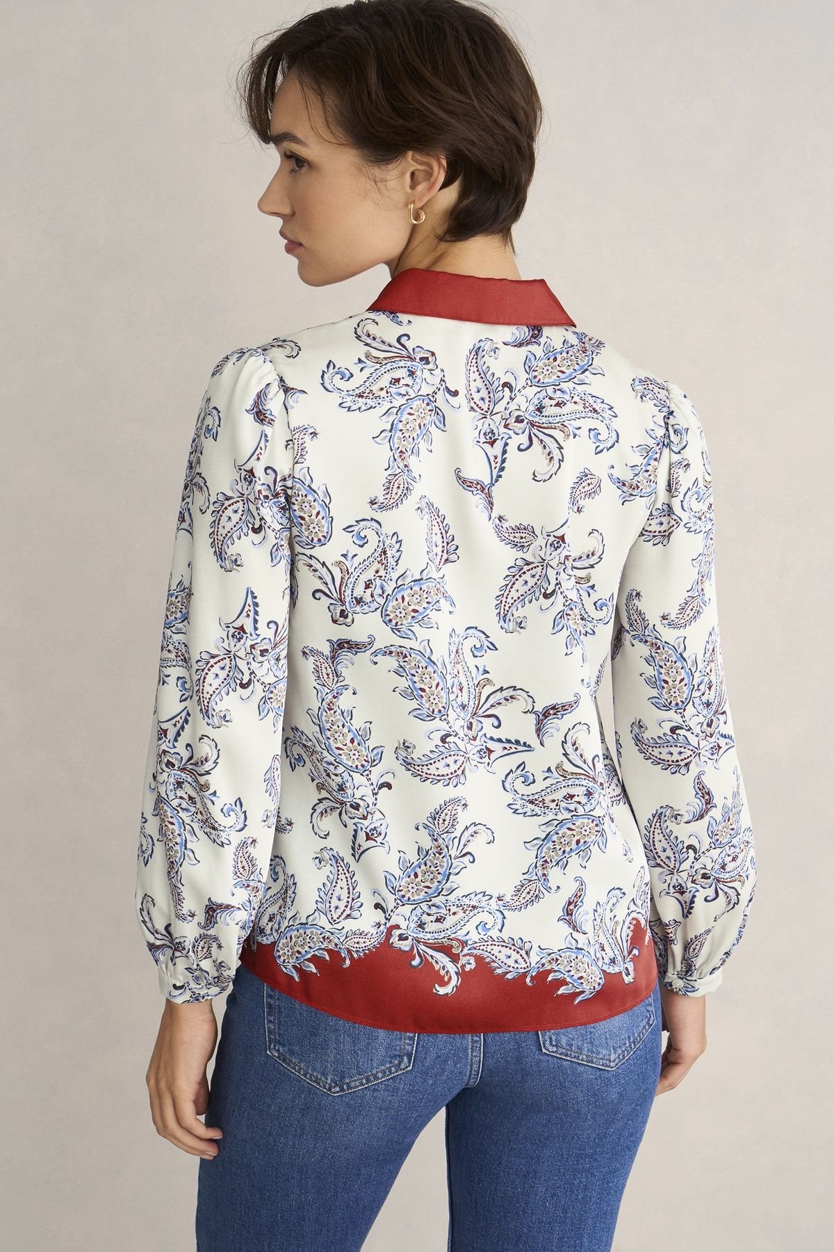 Hobbs London Hobbs London Women's Mariella Print Shirt in Cream - 4