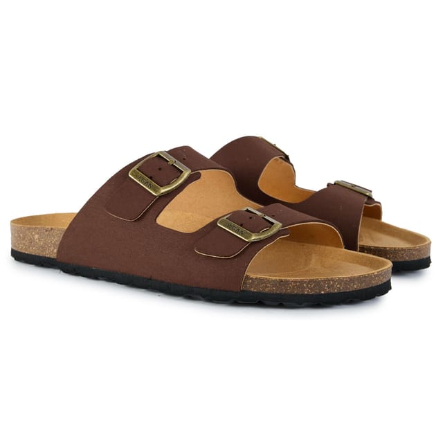V.GAN V.GAN Men's Mango Comfort Soft Footbed Sandals in Brown - 2