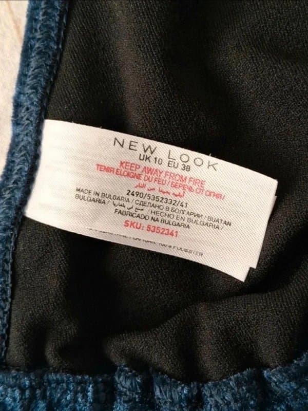 New Look New Look velvet navy bikini