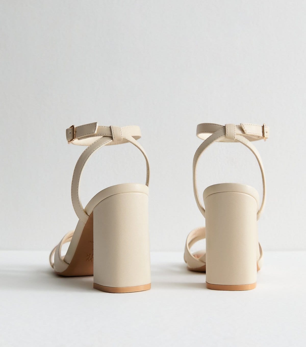 New Look Women's Off White Faux Leather Platform Sandals Vegan New Look - 4