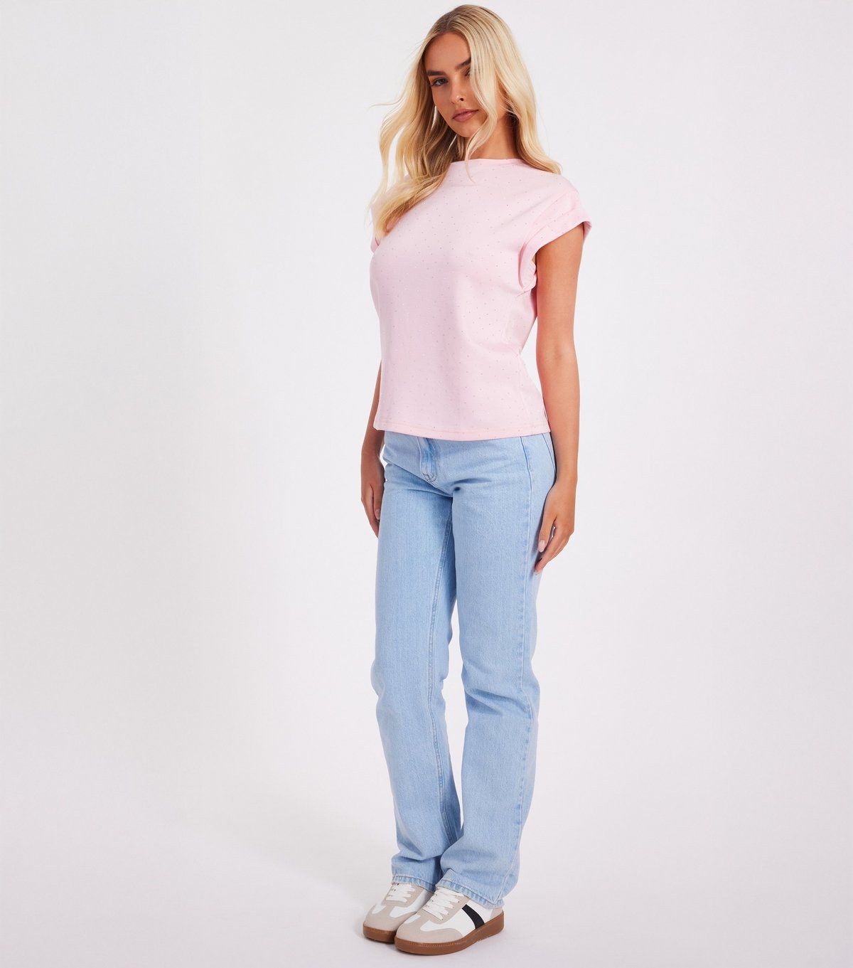 Quiz Women's Pink Diamante Embellished Top Quiz New Look - 2