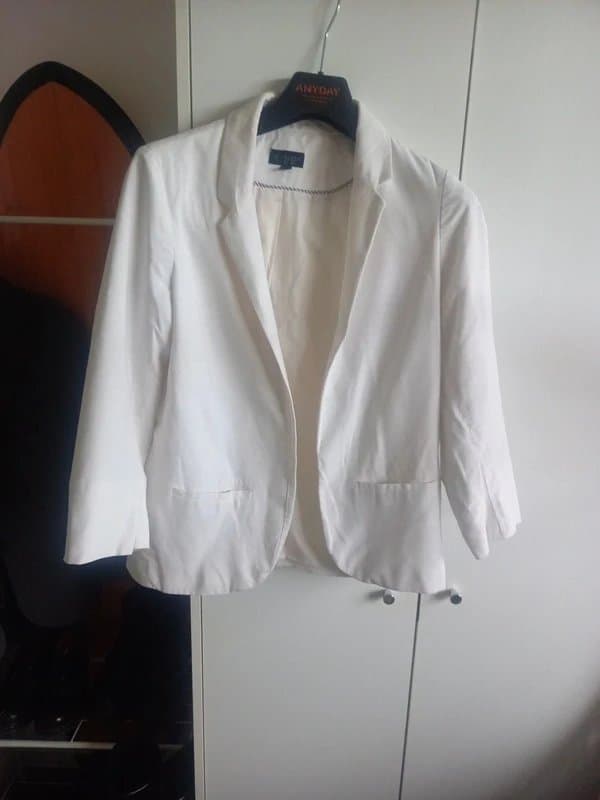 Topshop white 'Topshop' blazer