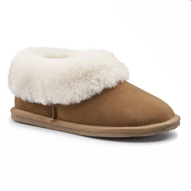 Hotter Hotter Women's 'Hug' Sheepskin Slippers in Camel - 2