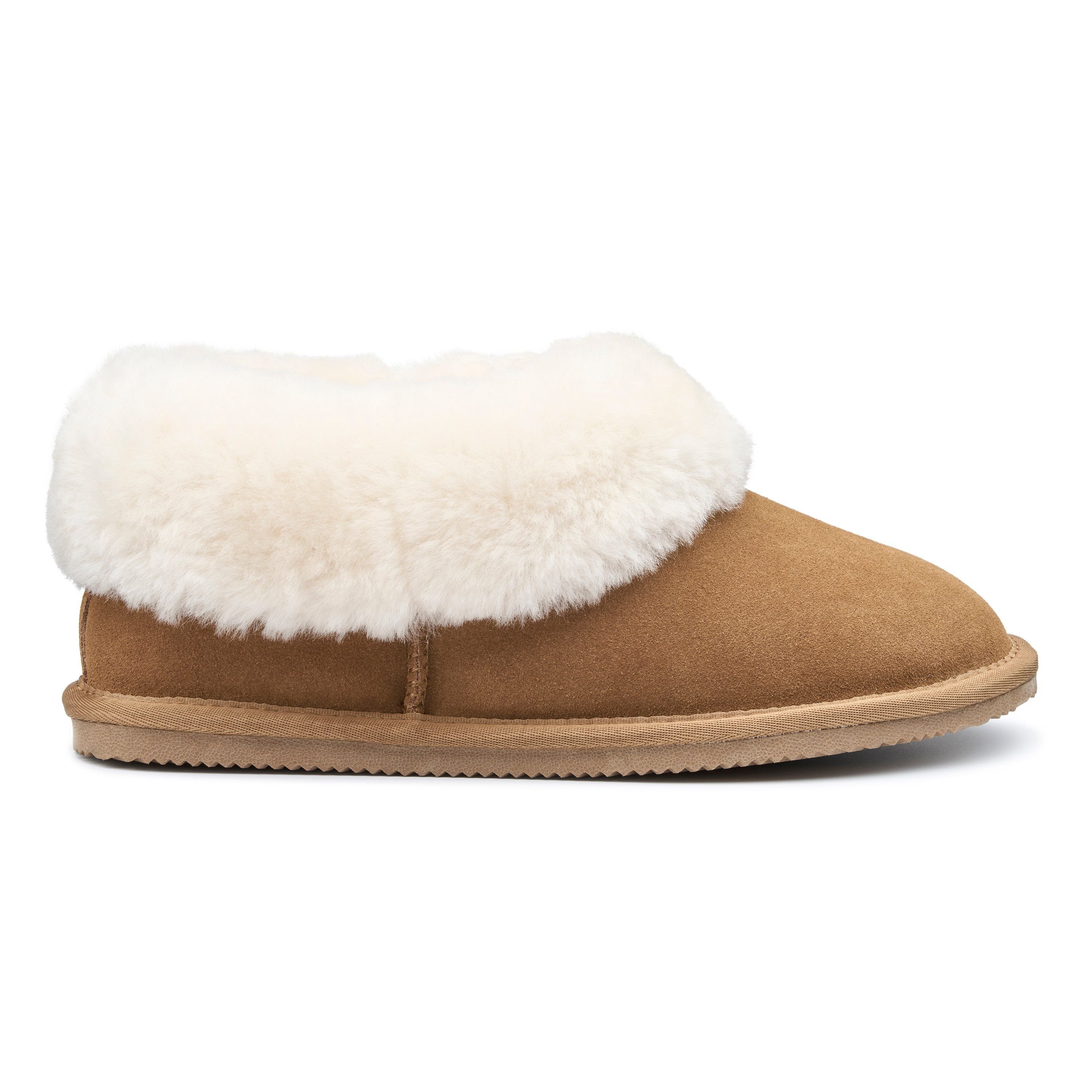 Hotter Hotter Women's 'Hug' Sheepskin Slippers in Camel - 3