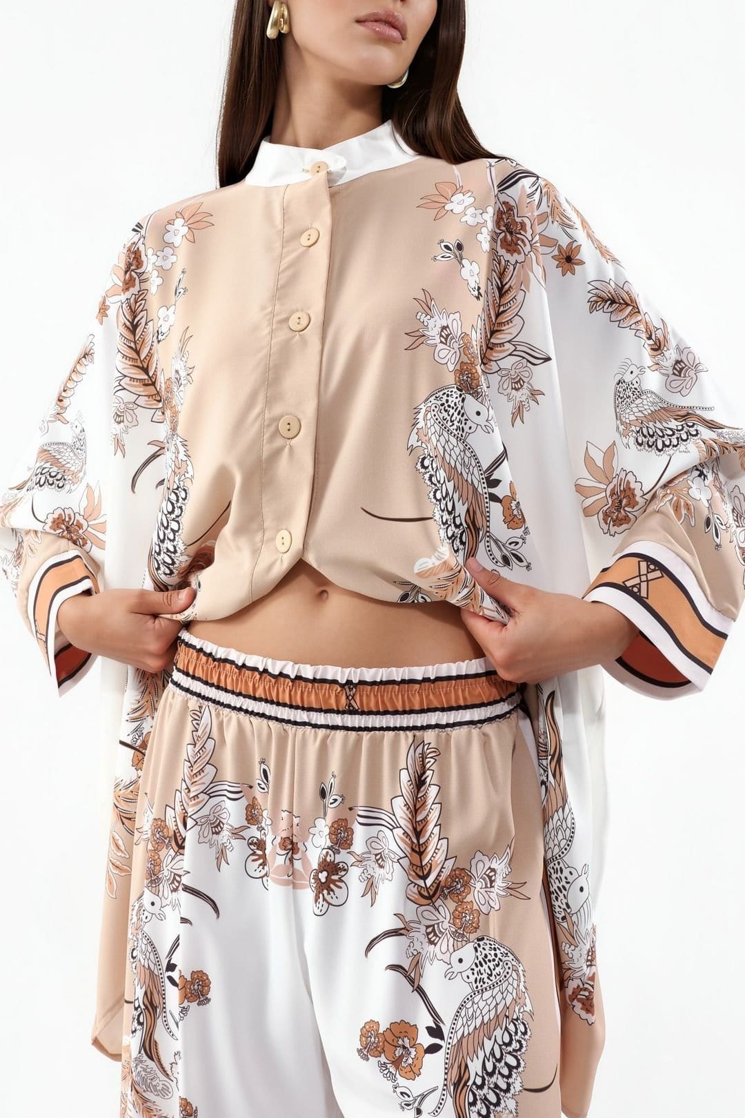 MSN Collection MSN Collection Women's Floral Tunic & Wide-Leg Pants Set - 4
