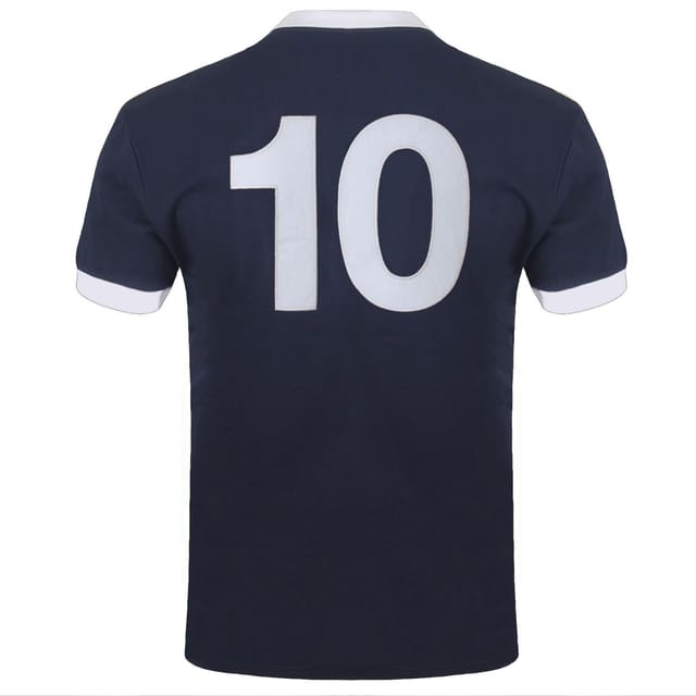 Scottish FA Scottish FA Men's Adults Retro Shirt in Navy - 2