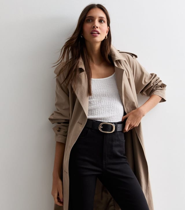 New Look Black Oval Buckle Belt New Look - 2