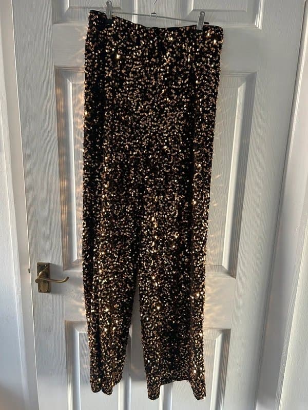 ASOS Design Velvet Sequin Trousers