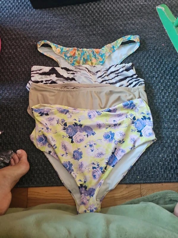 ASOS Multi-Print High-Waist Bikini Bottoms