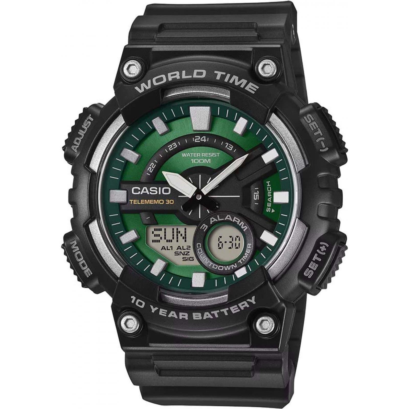 Casio Casio Men's AEQ-110W-3A2VEF Collection 52mm Quartz Watch in Black