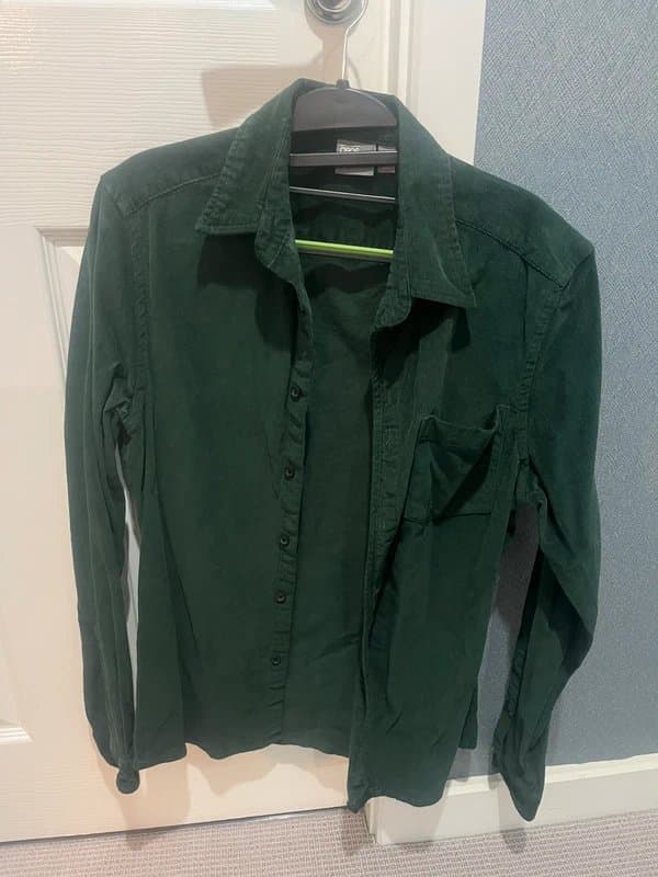 ASOS ASOS Green corduroy longsleeve shirt - Small Men’s