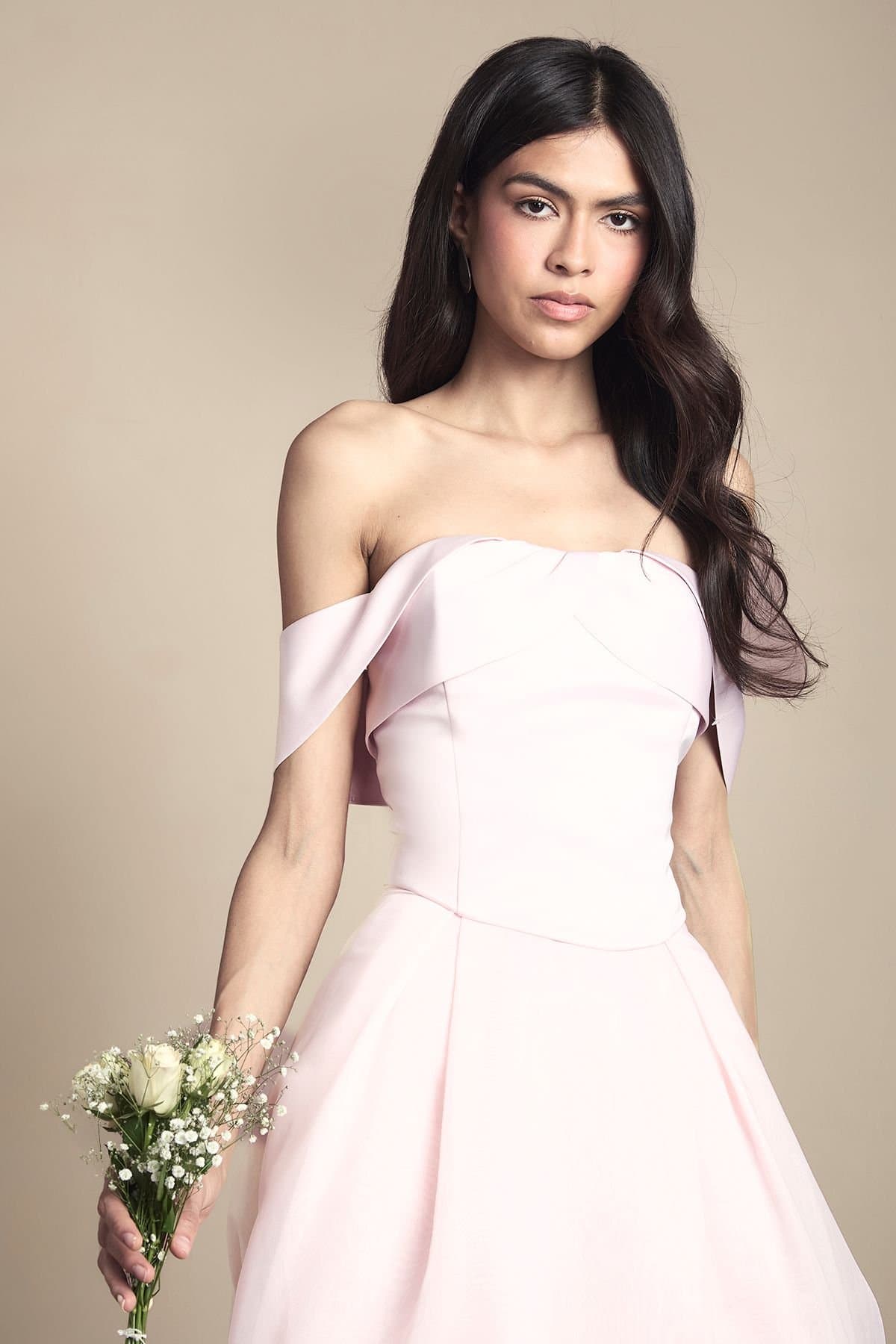 Coast Coast Women's Premium Satin Bridesmaid Top in Blush