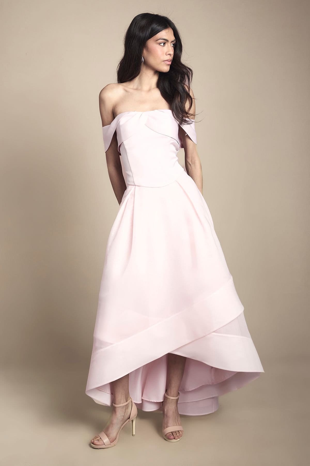 Coast Coast Women's Premium Satin Bridesmaid Top in Blush - 4