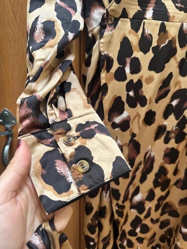 Never Fully Dressed Never fully dressed leopard print wrap dress