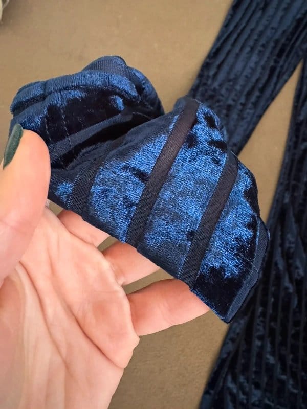 ASOS Navy Blue Mesh Velvet Glitter Jumpsuit
