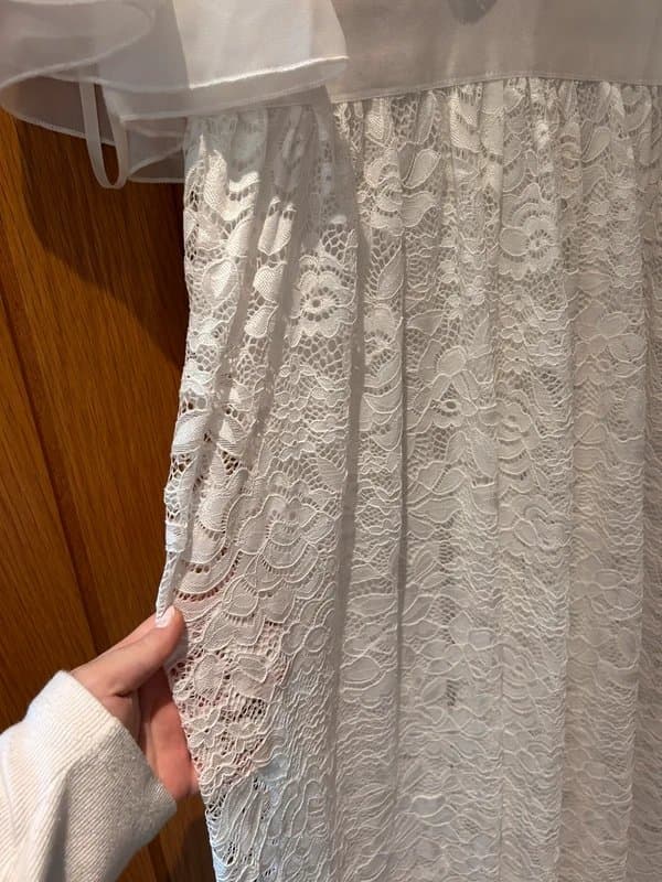 unithorse Brand New Unithorse White Lace Maxi Dress Size XL