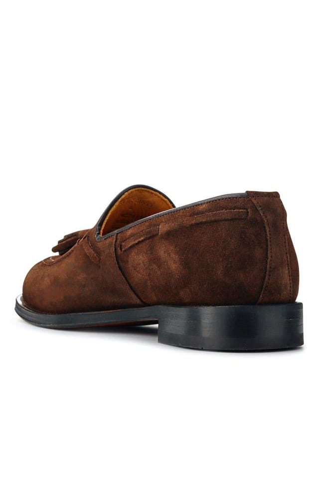 Jones Bootmaker Jones Bootmaker Men's Corsino Smart Leather Loafers in Dark Brown - 3