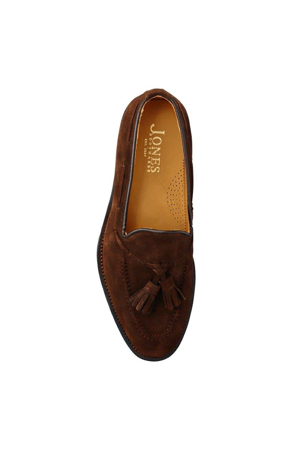 Jones Bootmaker Jones Bootmaker Men's Corsino Smart Leather Loafers in Dark Brown - 4
