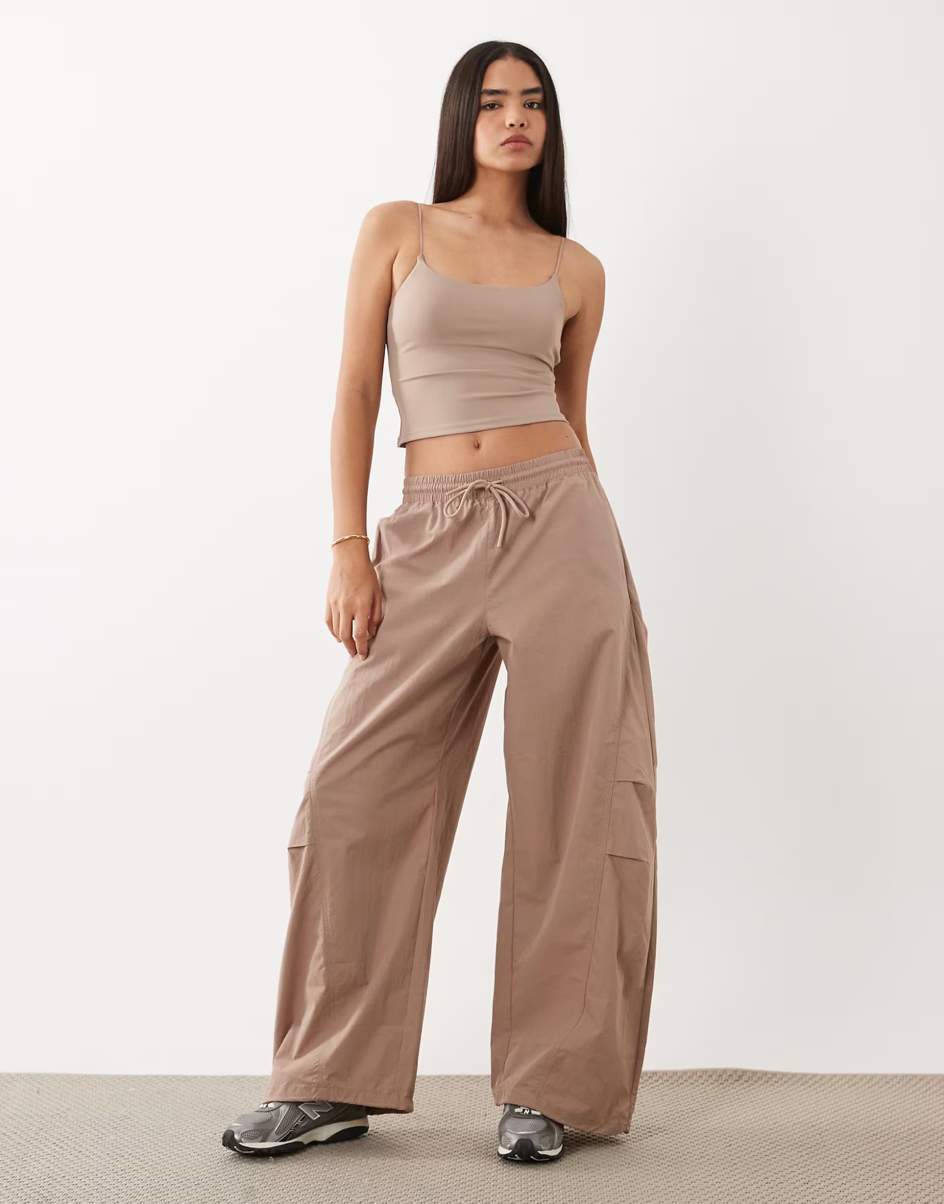 ASOS Cotton On active woven balloon pant in latte