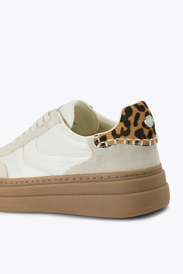 Steve Madden STEVE MADDEN Women's 'Dodge White' Suede Trainers in Cream - 3