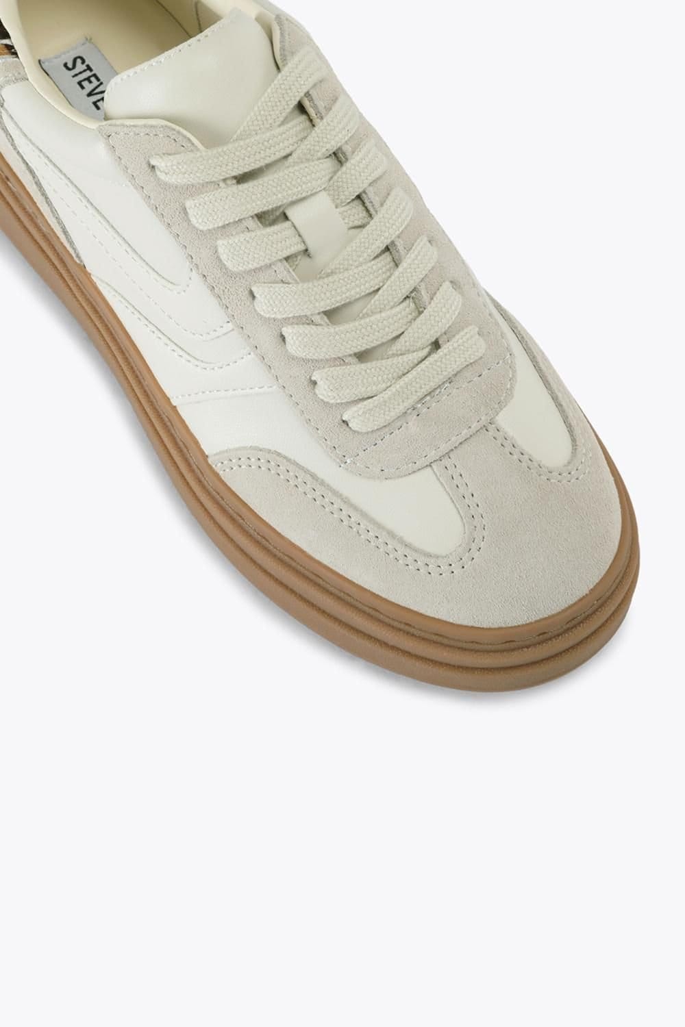 Steve Madden STEVE MADDEN Women's 'Dodge White' Suede Trainers in Cream - 4